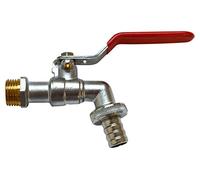 S&M 180064 Robinet pour Tuyau d'arrosage 1/2" avec Prise pour Cadenas 3/4"