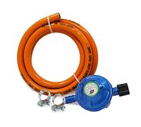 S&M 322150 Kit régulateur de gaz pour Bouteille de Butane de Camping + Tube 1,5 m + 2 rondelles