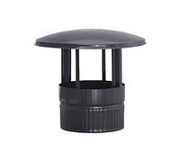 S & M 485251 chapeau en Couleur Noir vitrifié 900 °c-ø 120 mm-rosetón pour canalisations de poêles et cheminées