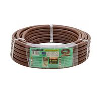S&M 544941 - Tuyau d'arrosage Flexible avec goutteurs intégrés, 16 mm, 0,50 m x 25 m, Couleur Marron