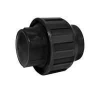S&M 725432 - Bouchon avec embouts égaux de Ø 40 mm | Raccord en polyéthylène de couleur noire | Bouchon pour fin d'installation de tuyaux d'arrosage de 40 mm, résiste aux hautes pressions
