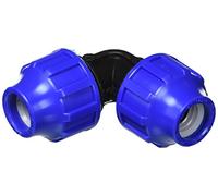 S&M Raccord Coude égal 90° 20 mm Noir/Bleu