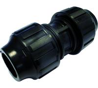 S&M Raccord - Liaison Droite, 32 mm, Noir