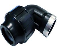 S&M 's & m raccord coude Filetage Femelle, INOX, 32 mm x 1, Couleur Noir