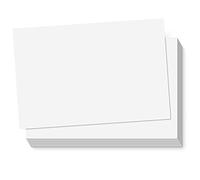 S&O Lot de 60 feuilles d'invitation vierges en papier cartonné 300 g/m² (recto-verso) pour art ou notes de remerciement transparentes pour envoi postal, lot de 60 feuilles d'invitation vierges