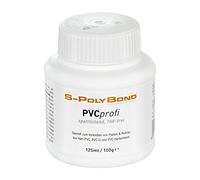 S-PolyBond® Colle PVC | Boîte de 125 ml avec pinceau | Convient pour coller des panneaux en PVC rigide, des tuyaux, des films d'étang, des bâches et du cuir synthétique
