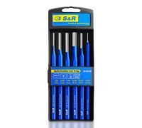 S&R Chasse Goupilles Montre Jeu 6 pièces Chasse-clous en CR-V 1,5 mm/3 mm/4 mm/5 mm/6 mm/8 mm