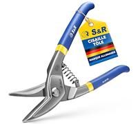 S&R Cisaille Plaquiste Cisaille à tôle coupe Métal | Cisaille Placo circulaire 250 mm. Ciseaux de Ferblantier et Couvreur