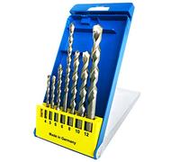 S&R Coffret Forets à Béton de Fabrication Allemande. Mèche de maçonnerie pour béton, brique, pierre, naturelle. (Coffret 7 pz) Made in Germany