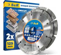 S&R Disque Diamant 125 à Béton (2 Meule). Disque Meuleuse 125 mm