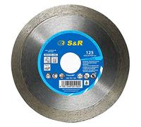 S&R Disque Diamant 125mm Carrelage Grès Cérame Céramique Marbre Carreaux. Lame diamantée couoe fin