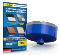 S&R, foret diamant professionnel pour carrelage, 125 mm, adaptateur M14 – Diamètre : 125 mm - Filetage : M14