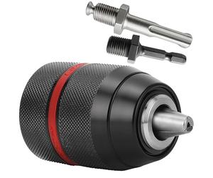 S&R Mandrin Perceuse Autoserrant 1.5-13 mm 1/2-20UNF avec Adaptateur SDS-plus. Mandrin Sds-plus Pour Perceuse et Visseuse Bosch Metabo Makita et autre marques
