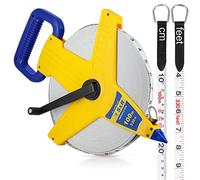 S&R Mètre Ruban 100 M d'Arpenteur Décametre en fibre de Verre 100 M / 13 mm. Flexométre Professionnel.
