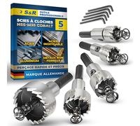 S&R Scie Cloche Metal. Lot 5 Trépans Scie cloche pour Métal Cobalt