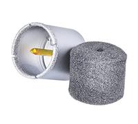 S&R Scie Cloche Trépan Diamanté x Carrelage Céramique Faïence Marbre Granit 35 mm. Foret Mèche Centrage queue Ronde prête à l’emploi