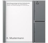 S Siedle & Soehne Module de touches TM 612-1 DG gris foncé-mica simple (200038753-00)