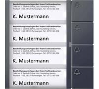 S. SIEDLE & SÖHNE Siedle TM 612 4 AG Boutons TM 612-4 AG Module gris anthracite