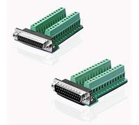 S SIENOC D-SUB DB25 G2 + M2 Fiche mâle + femelle 25 broches Sortie sur carte PCB Connecteurs(DB25 Male femelle Terminal)