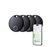 S&T Design AirTag alternatif pour valises Chiens Clés Tracker compatible avec Apple Où Est iOS GPS Tracker Etanche MFi Noir