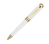 S.T. Dupont D-415109 Medium Line D Stylo à bille - Blanc nacré/doré