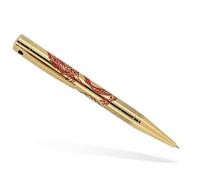 S.T. Dupont stylo d-initial doré dragon rouge