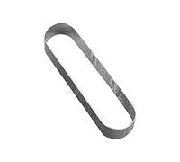 S-TROUBLE Moule à gâteau en Mousse rectangulaire Ovale en Acier Inoxydable Anneau de Cercle Moule à pâtisserie Outils de Cuisson de Cuisine