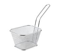 S&V - KA1450 - Panier Presentation Individuel Frites Fiteuses Rectangulaires Acier Inoxydables Restaurant Plat Outil Cuisine - Coloris Aléatoire - Métal/Acier Argent/Cuivre 17 x 8,6 x 14 cm