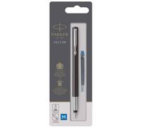 Parker Pens Stylo plume Vector corps noir – pointe fine