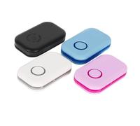 S5 Mini Dispositif de Recherche de nti-Perte rectangulaire Intelligent avec Bluetooth, Recherche bidirectionnelle, Alarme de déconnexion et Selfie à Distance dans Une boîte (S5 Bleu (boîte de