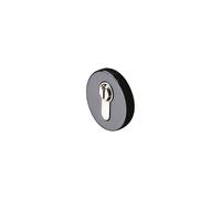 S80-TDC-16 Paire de rosaces 55 mm noir brillant pour cylindre euro-profile (clé L)