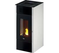 Saba 14 T2 Poêle à granulés canalisée 13,7 kW Réservoir 23 kg Volume chauffant 390 m³ avec Wi-Fi Métal Blanc
