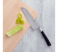 Couteau Santoku EDONIST 18 cm, rivets en acier inoxydable, noir, Lion Sabatier