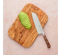 Sabatier - Couteau Santoku IDEAL PERIGORD 100% Forgé - Fabriqué en France - 18 cm - Lame Alvéolée Inox et Rivets Laiton - Idéal pour Trancher, Emincer et Hacher avec Précision