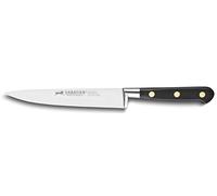 Sabatier LION Couteau Filet de Sole OPTIMAL 100 pour cent Forgé - Fabriqué en France - 15 cm - Lame fine en Inox et Rivets en Laiton - Permet de Détacher les Filets de Poisson avec Précision