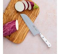 Couteau Santoku TOQUE 18 cm, rivets en acier inoxydable, blanc, Lion Sabatier
