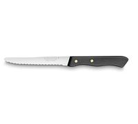 Sabatier - Set de 6 couteaux de Table SERIE 197-10,5 cm | Fabriqué en France, Lame Microdentée Inox et Rivets en Laiton, Parfait pour Couper Facilement Viandes, Fruits et Légumes