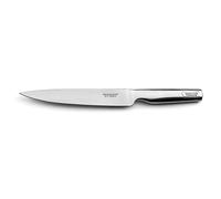 SABATIER TROMPETTE - Couteau à découper flexible - Asean - Acier 5Cr15MoV finition satinée manche tout inox - 32.5 cm (Lame 20 cm) - Inox