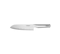 SABATIER TROMPETTE - Couteau Santoku - Asean - Acier 5Cr15MoV finition satinée manche tout inox - 30 cm (Lame 17 cm) - Inox