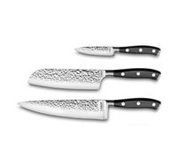 SABATIER TROMPETTE Carbon - Set de 3 couteaux de cuisine