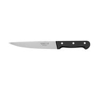 SABATIER TROMPETTE - Couteau à découper - Universal - Acier MoV finition satinée manche ABS et rivets acier - 31 cm (Lame 18 cm) - Noir