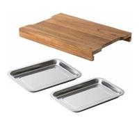 SABATIER TROMPETTE - LÉONIE - Planche à découper rectangulaire 42 x 28 x 4 cm avec 2 tiroirs