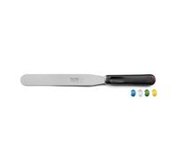 SABATIER TROMPETTE - Spatule droite - Pro Flex - Acier X30Cr13 finition satinée manche polypropylène et mitre en acier et système HACCP - 37 cm (Spatule 25 cm) - Noir