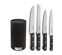 SABATIER TROMPETTE Universal - Bloc Noir 4 couteaux de cuisine