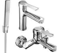 Saber R72 Mélangeur lavabo et baignoire avec accessoires, chrome (72103R72-00)