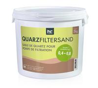 Sable de Quartz Pur 5 kg pour Filtration de Piscine 0,4-0,8 mm