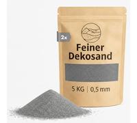 Sable décoratif gris clair 10 kg - Pierres décoratives fines pour vases, verres, décoration de table et fleuriste