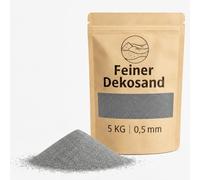 Sable décoratif gris clair 5 kg - Pierres décoratives fines pour vases, verres, décoration de table et fleuriste