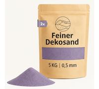 Sable décoratif lilas 10 kg - Pierres décoratives fines pour vases, verres, décoration de table et fleuriste