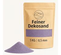 Sable décoratif lilas 5 kg - Pierres décoratives fines pour vases, verres, décoration de table et fleuriste